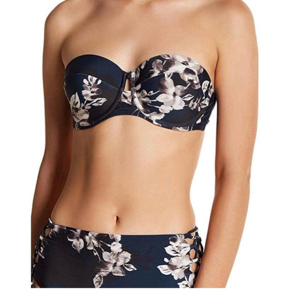 Rachel Roy | Navy Floral Two Piece Bikini